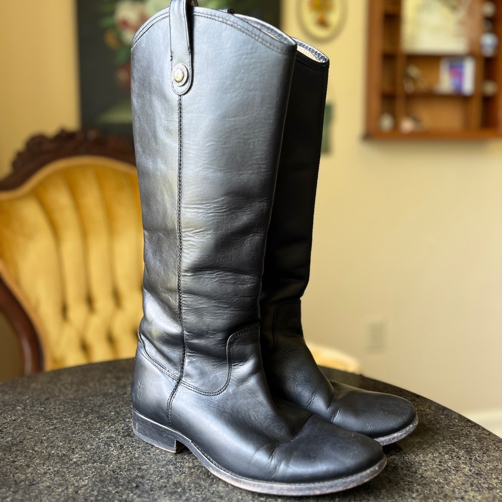 ☾ Frye Melissa button tall riding boot style 77167
